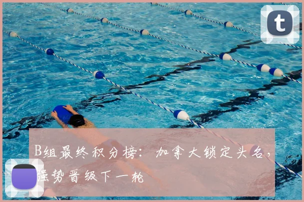 B组最终积分榜:加拿大锁定头名,强势晋级下一轮